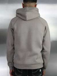 White Threads Plain Essentials Hoodie - Beige