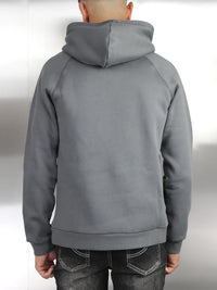 White Threads Plain Essentials Hoodie - Grey