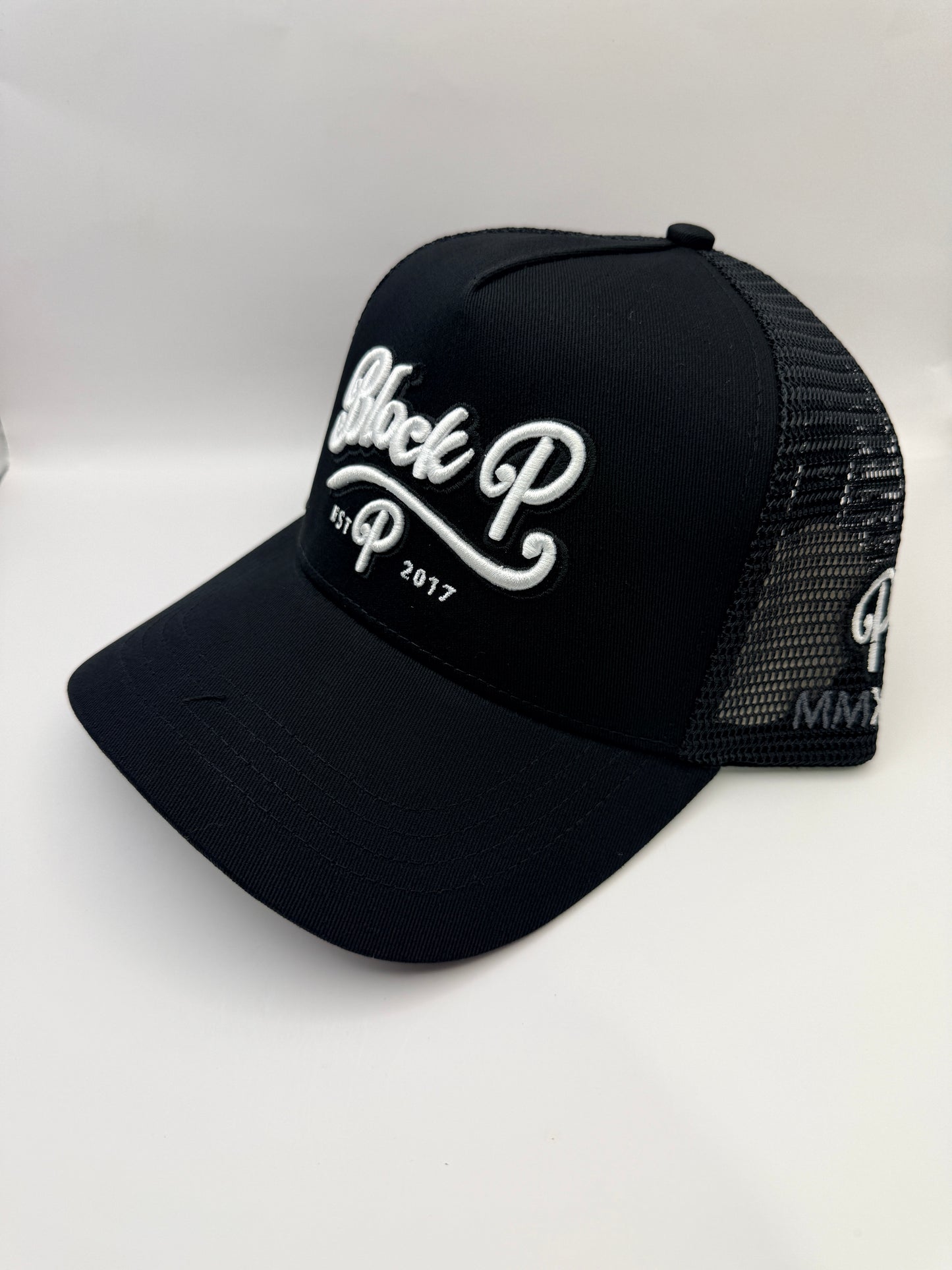 Block P Logo Cap - Black/White