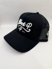 Block P Logo Cap - Black/White