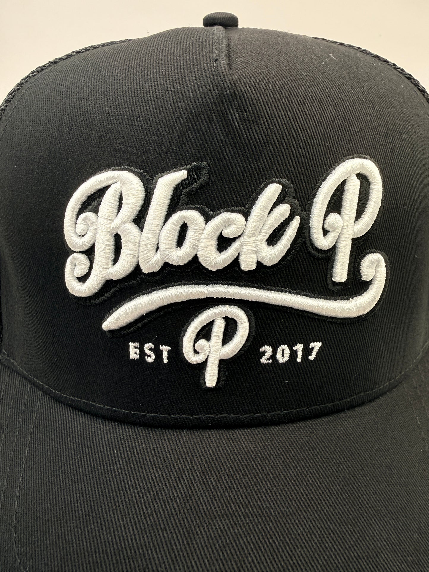 Block P Logo Cap - Black/White