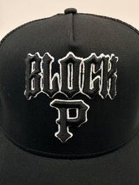 Block P Logo Cap - Black/White