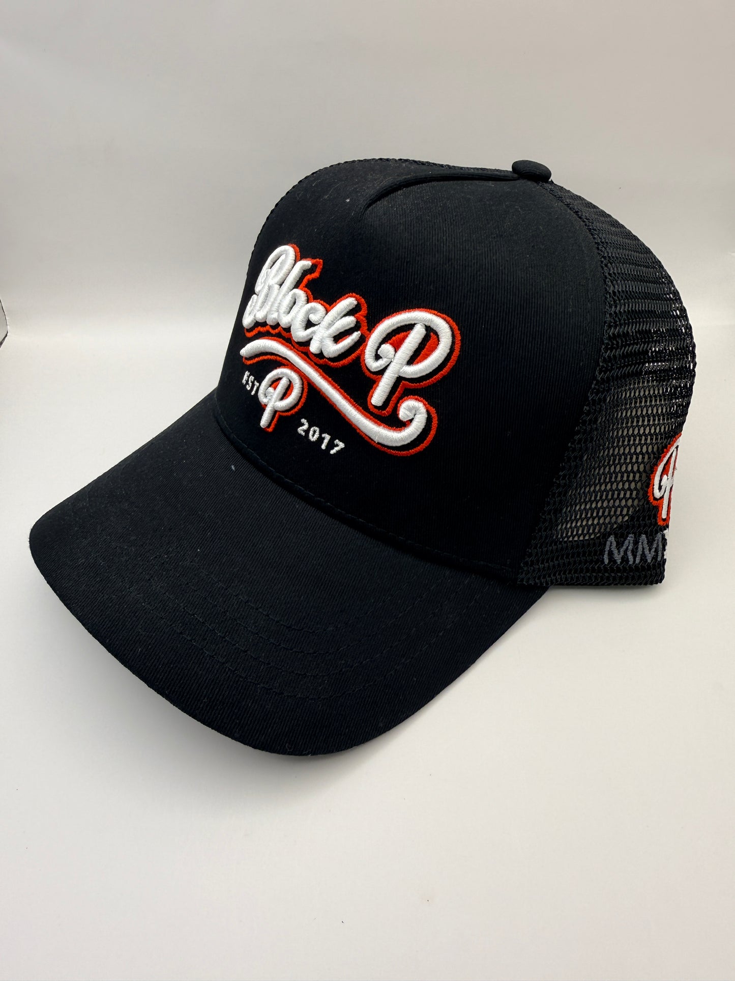 Block P OG Logo Neon Cap - Black/Red