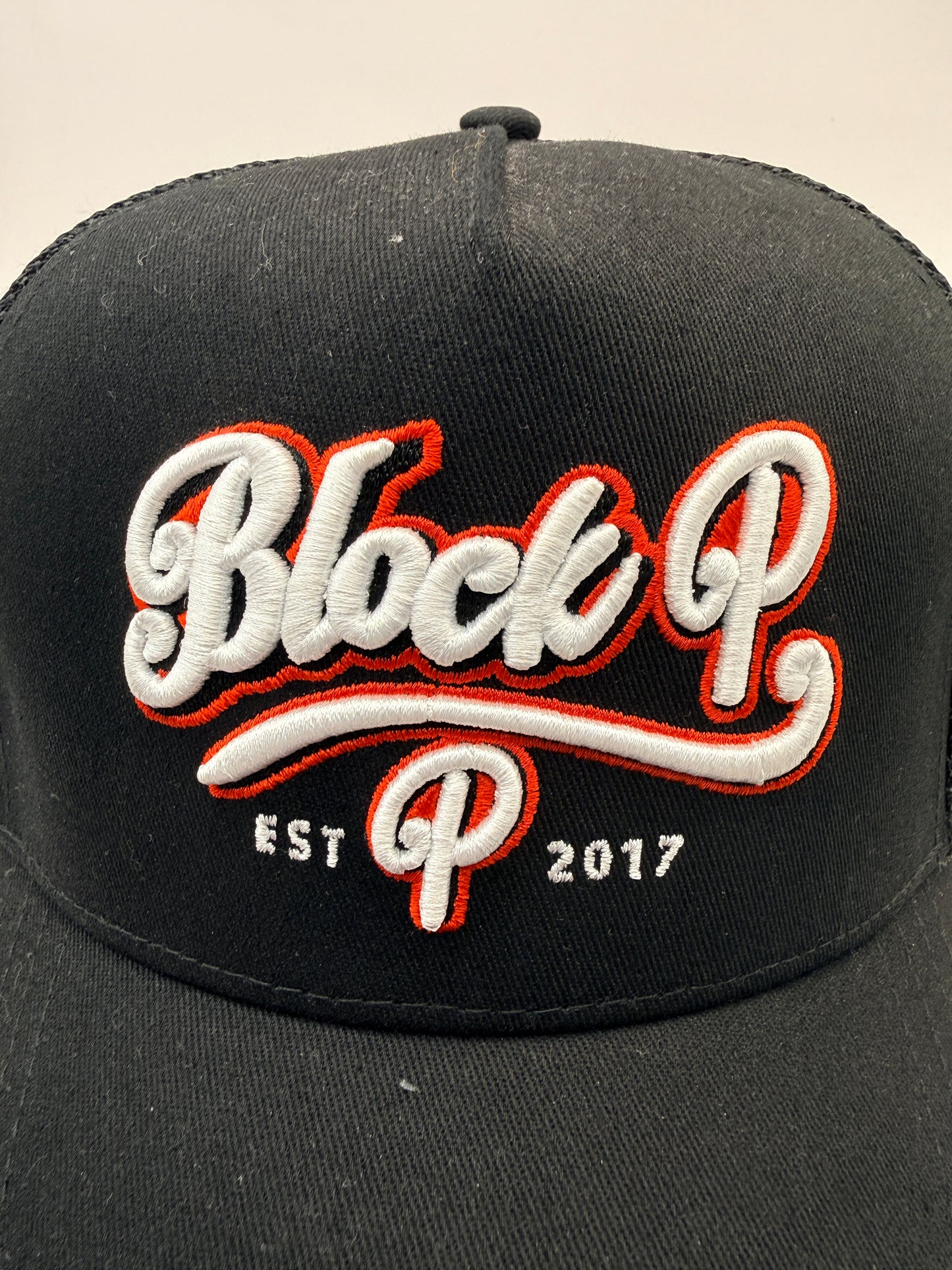 Block P OG Logo Neon Cap - Black/Red