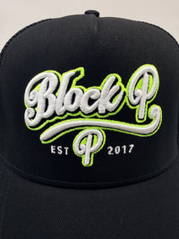 Block P OG Logo Neon Cap - Black/Yellow