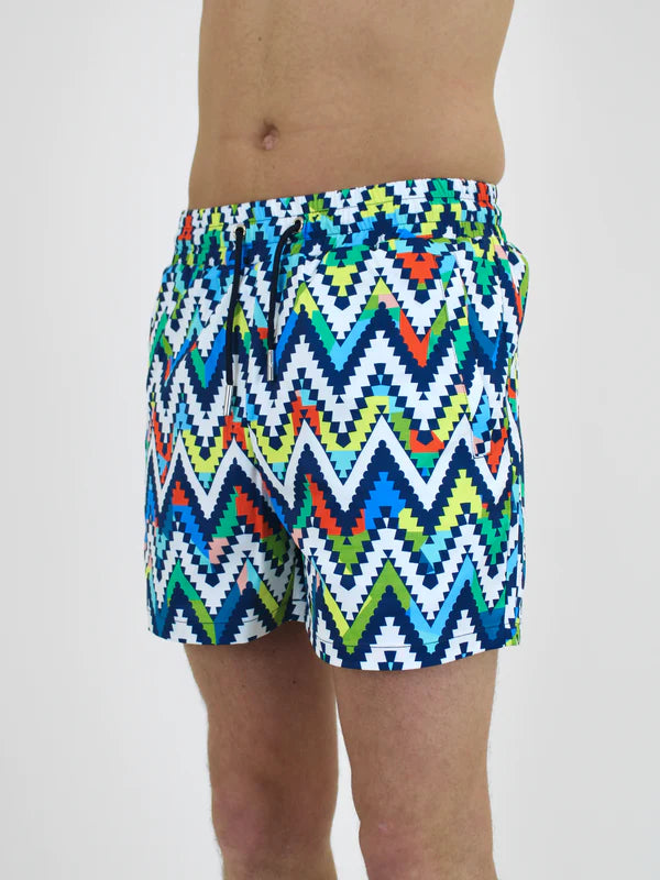 White Threads, Mosaic Swim Shorts Multi