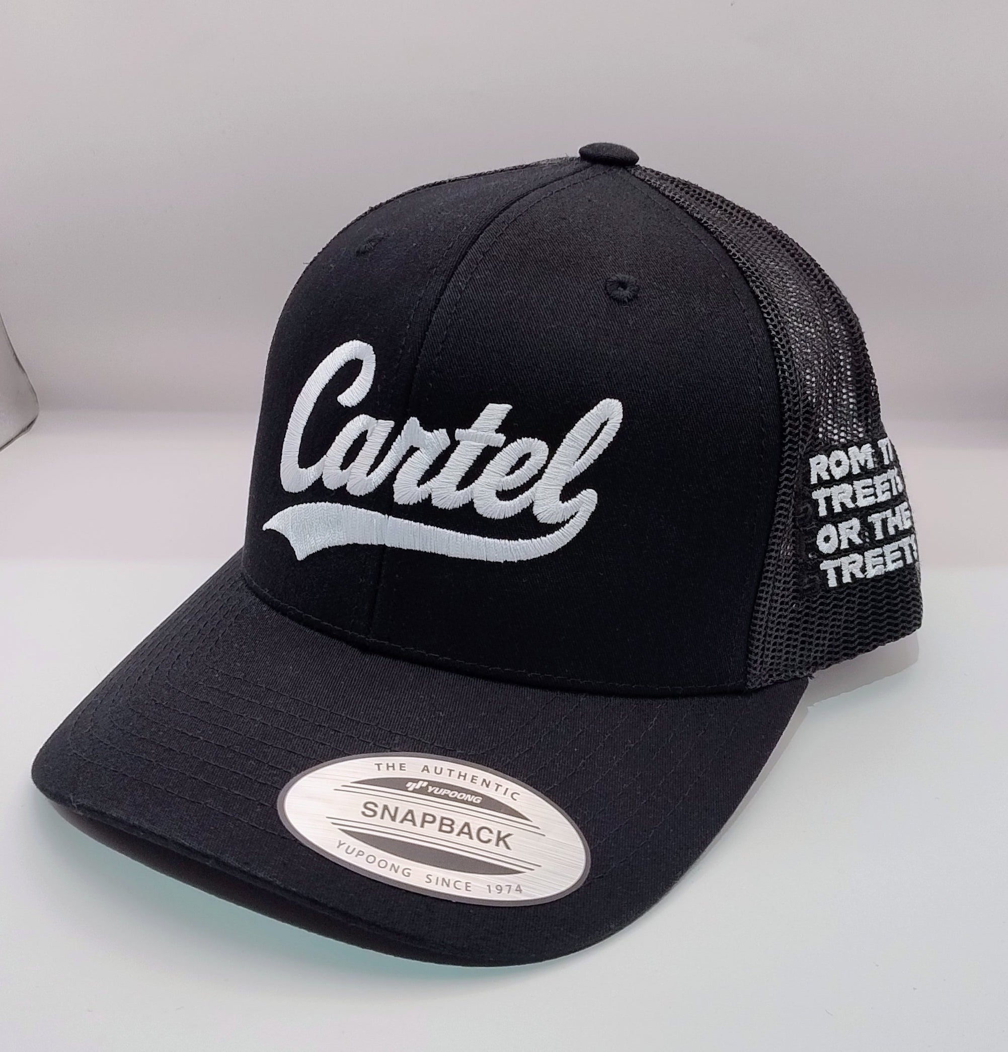 Cap Cartel White Streets Cap - Black