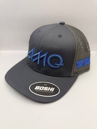 AMQ Cap - Grey/Candle/Blue