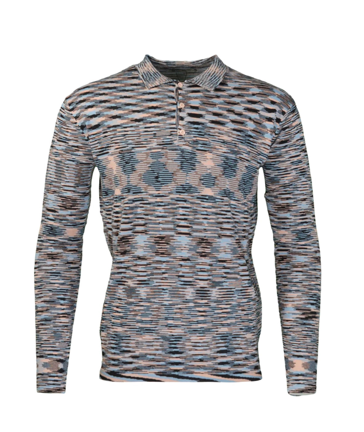 Moda Bandidos Long Sleeve Space Dye Polo Pastel