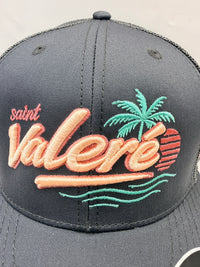 Saint Valere Palm Tree Logo Cap - Grey/Pink