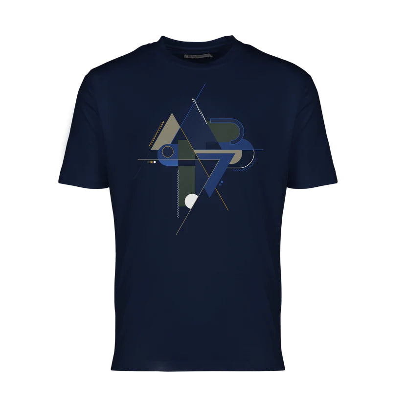 Moda Bandidos, Cubism, Navy T-Shirt