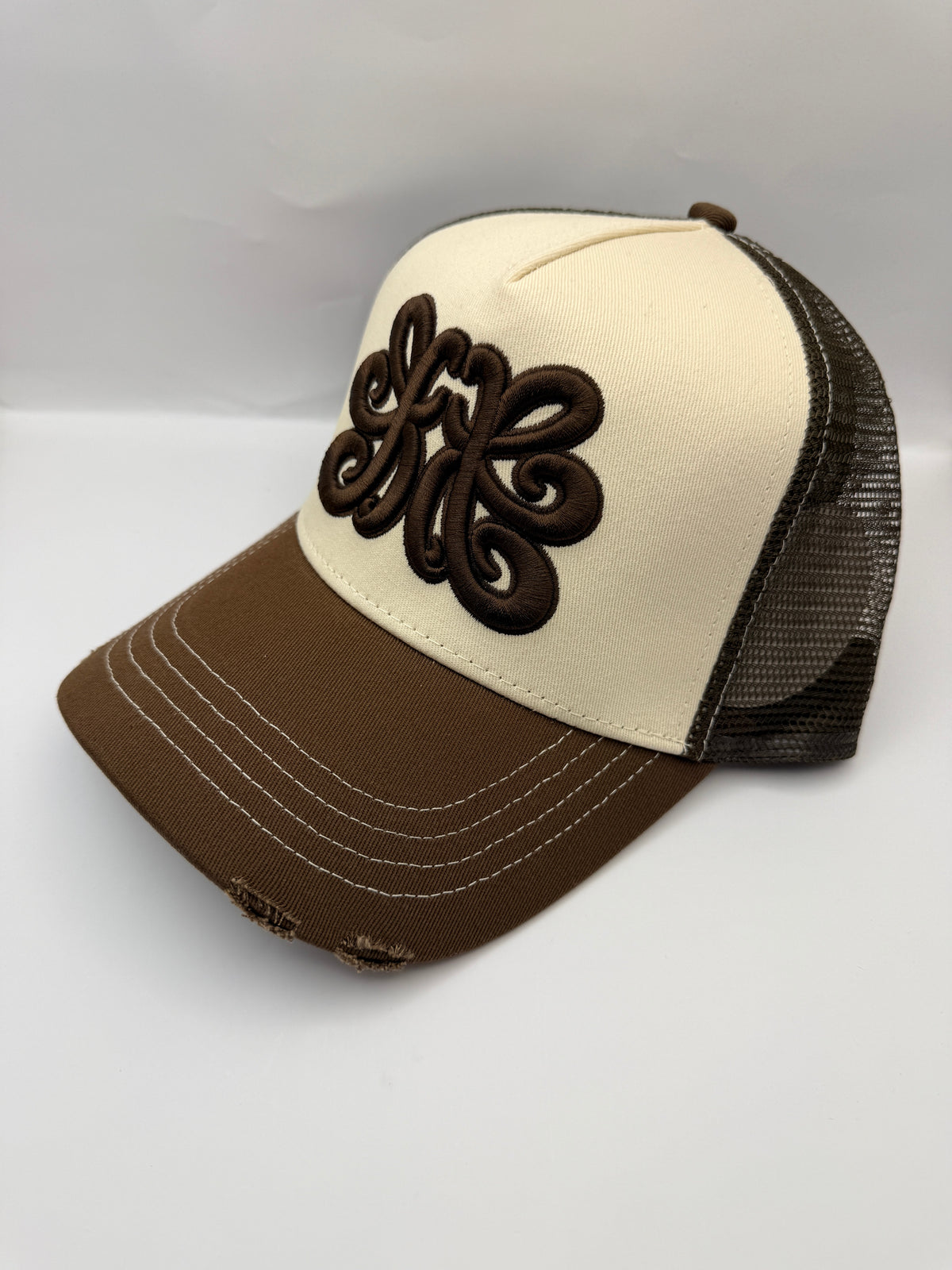 Krayta Clo Logo Cap - Brown/Beige