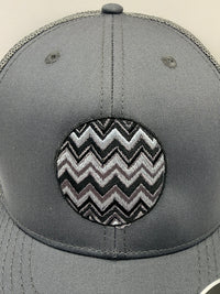 Lidz Grey Zig Zag Cap - Grey