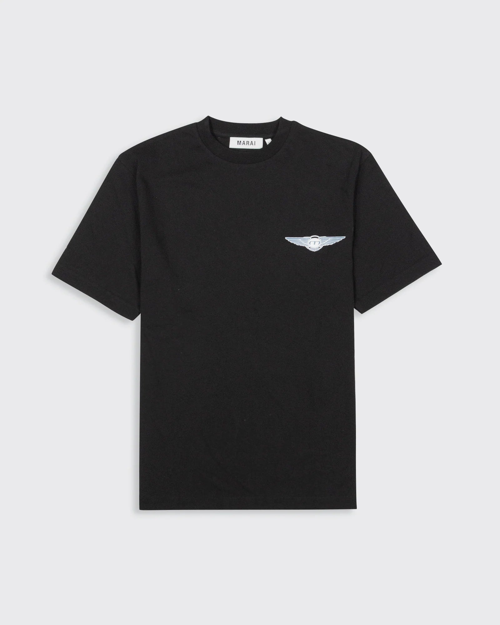 MARAI Isignia Logo T-Shirt - Black/Turbulence