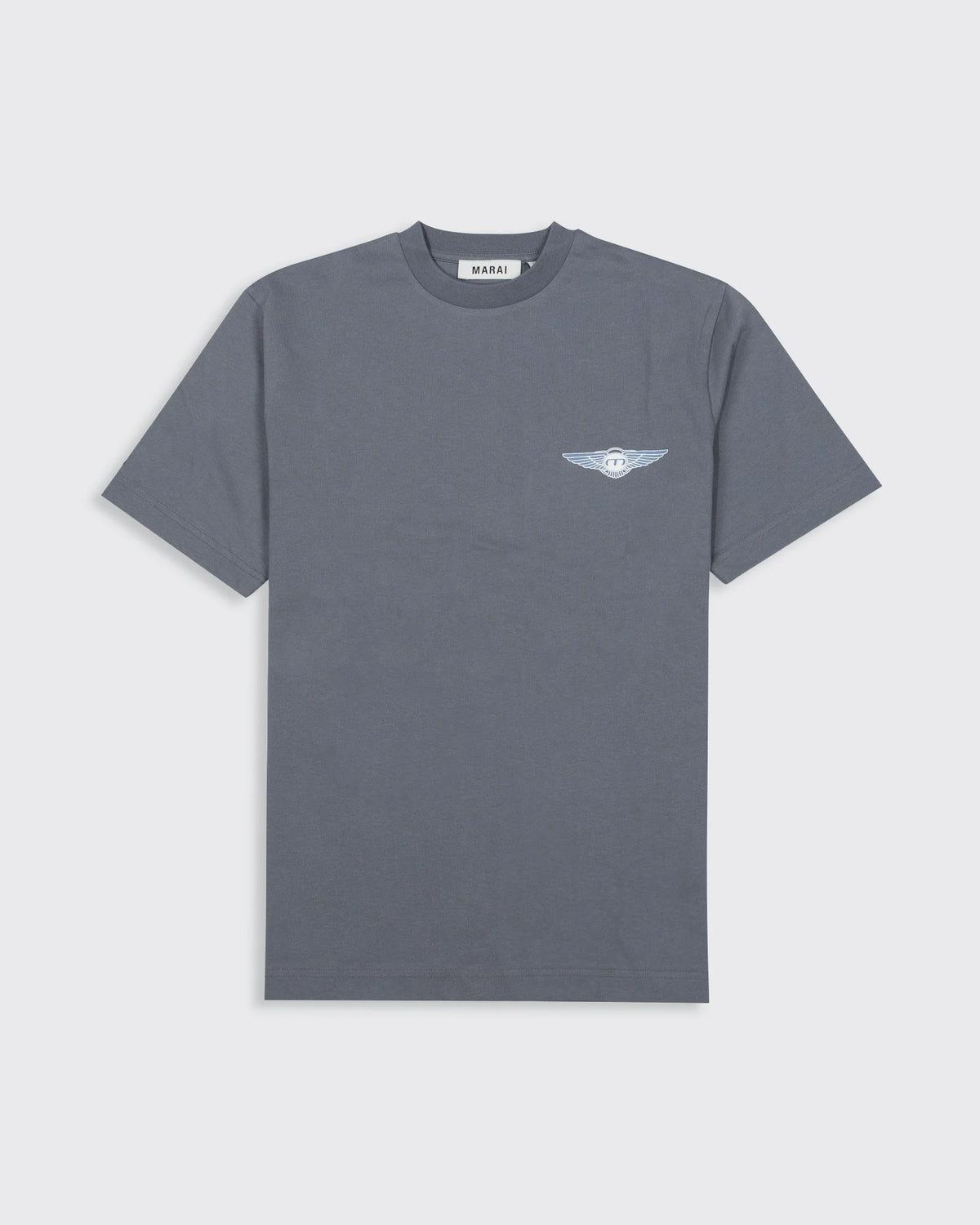 MARAI Isignia Logo T-Shirt - Turbulence/White