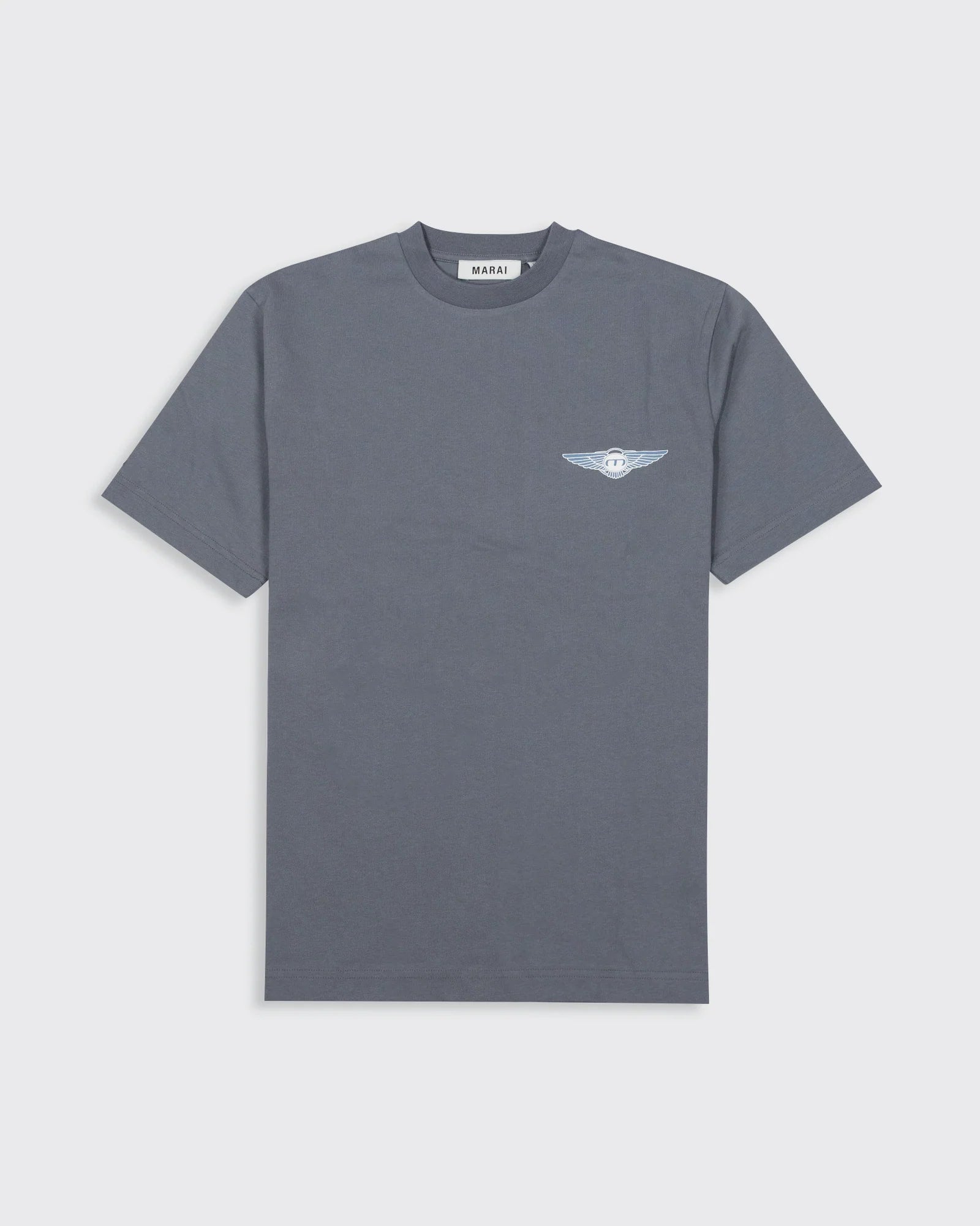 MARAI Isignia Logo T-Shirt - Turbulence/White