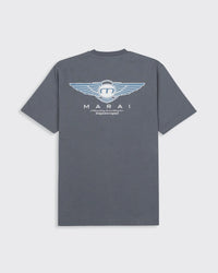 MARAI Isignia Logo T-Shirt - Turbulence/White