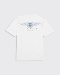 MARAI Isignia Logo T-Shirt - White/Turbulence