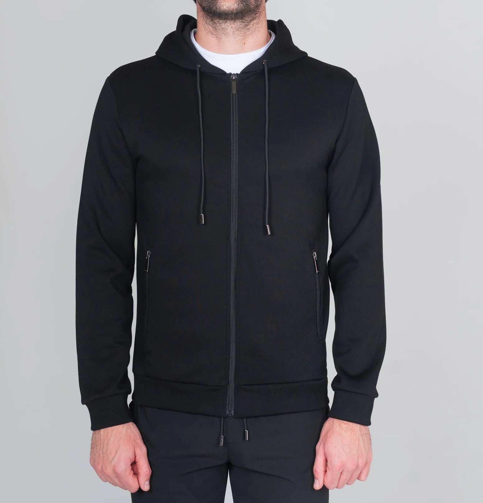 Lanka Zip Through Hoodie - Black