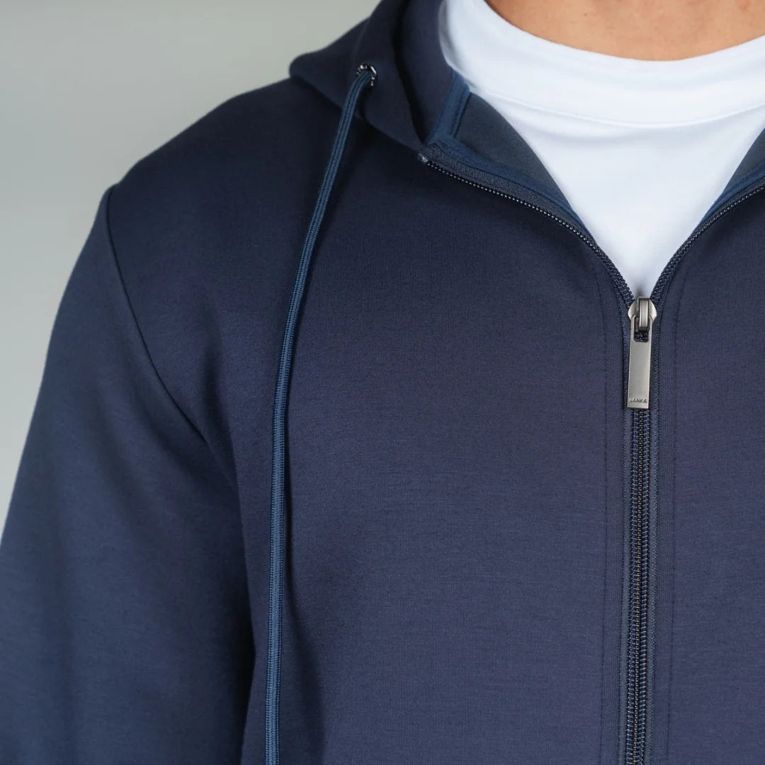 Lanka Zip Through Hoodie - Navy