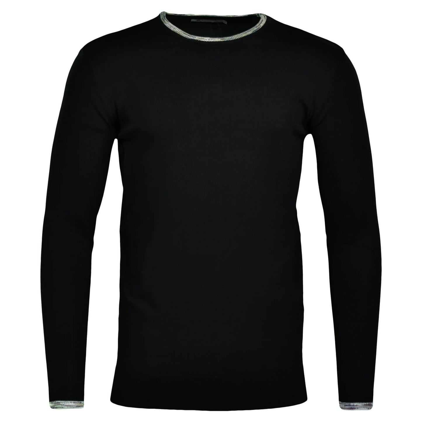 Moda Bandidos Long Sleeve Space Dye Trim T-Shirt Black