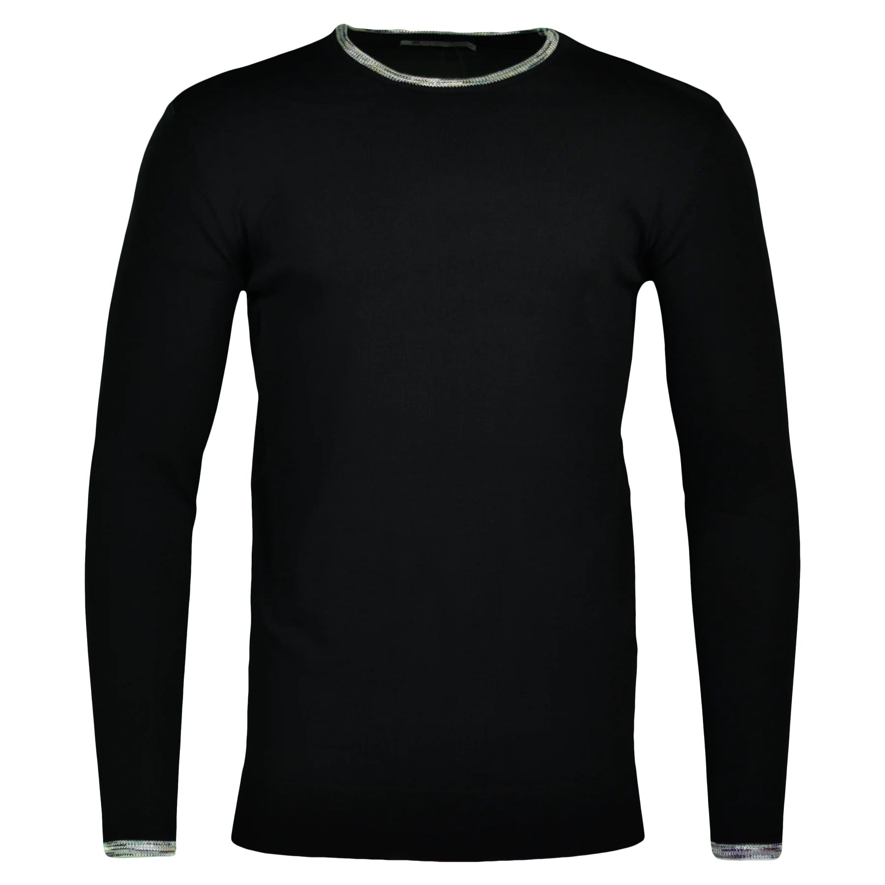 Moda Bandidos Long Sleeve Space Dye Trim T-Shirt Black