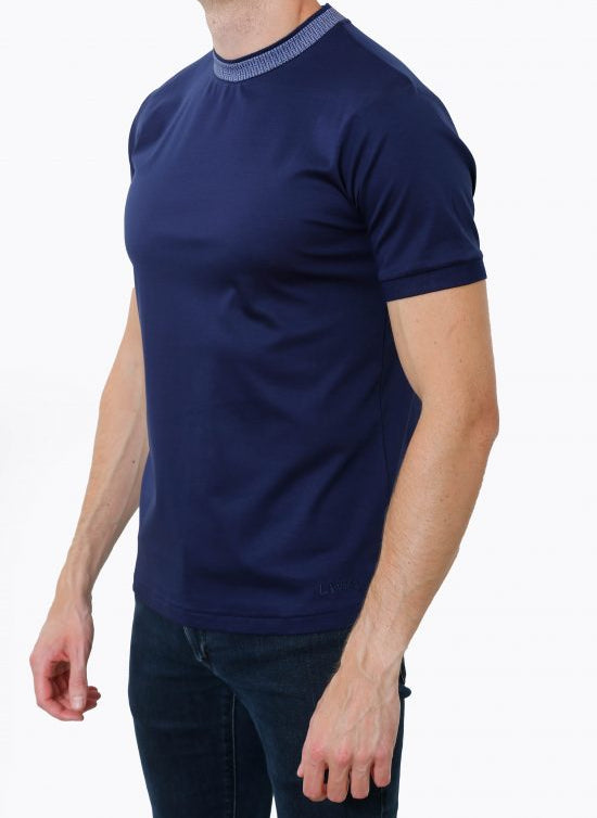 Lanka, Navy Collar Tee