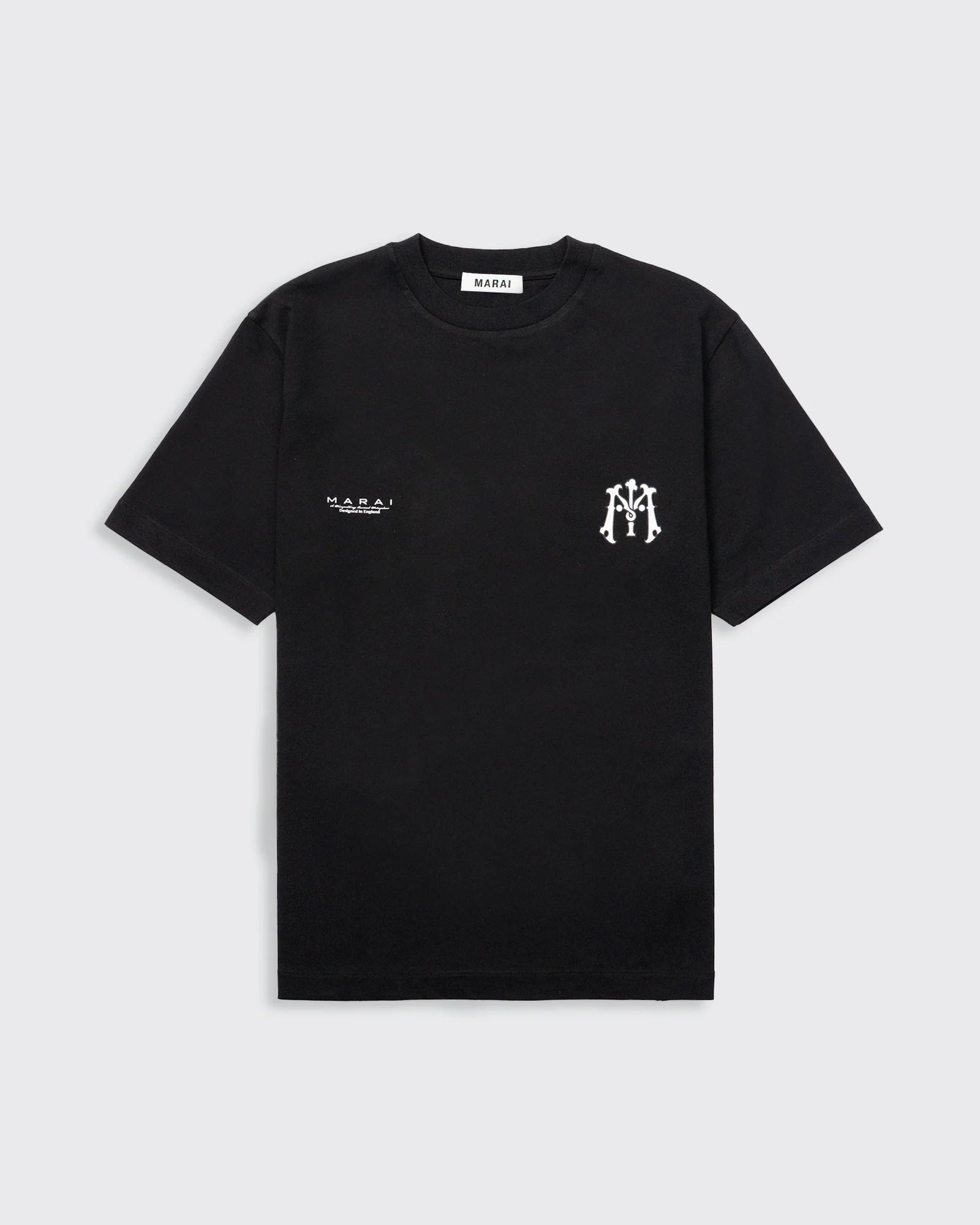 MARAI Monogram Logo T-Shirt - Black