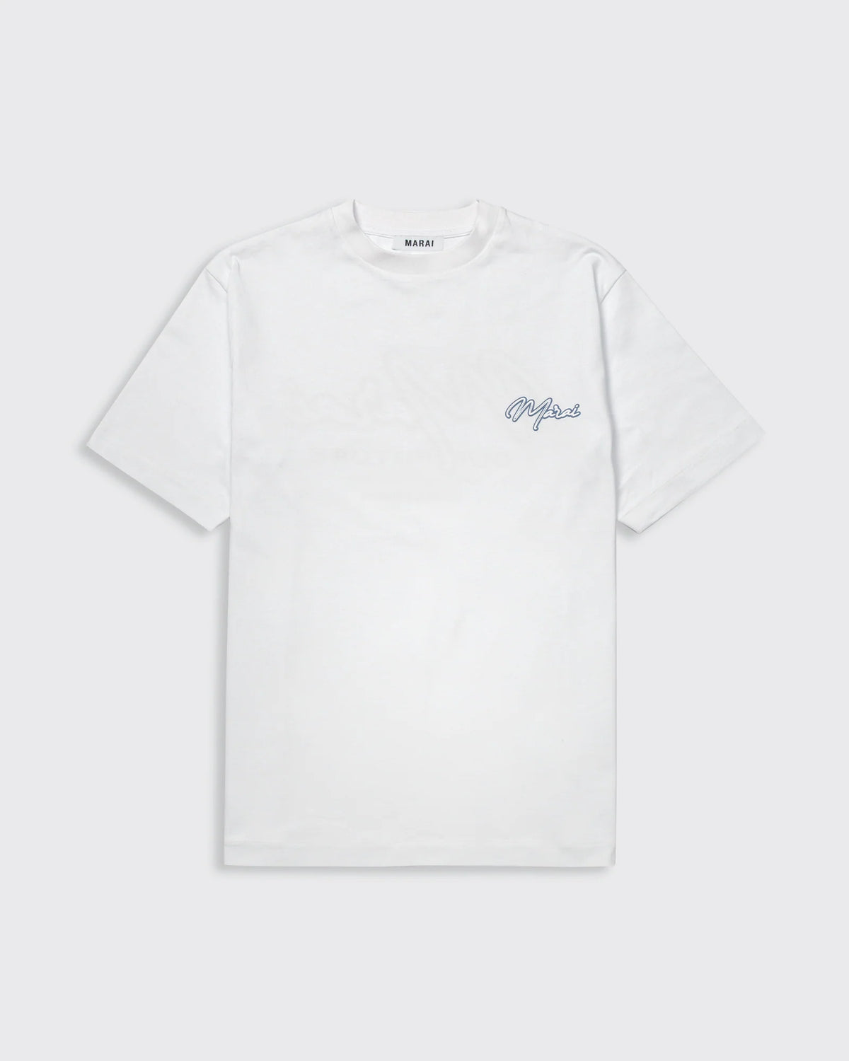 MARAI Signature Logo T-Shirt - White/Turbulence