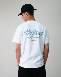 MARAI Signature Logo T-Shirt - White/Turbulence