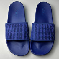 Lanka Embossed Sliders - Navy