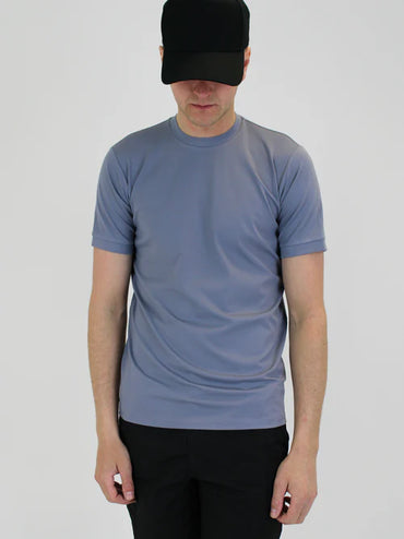 White Threads Plain Lightweight Premium T-Shirt - Slate