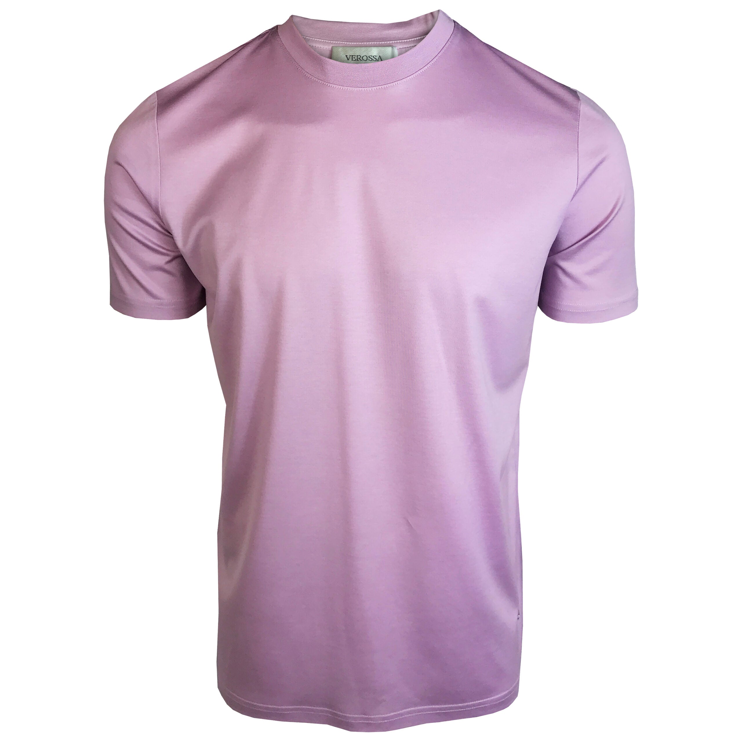 Verossa, Pink Plain Mercerised T-Shirt