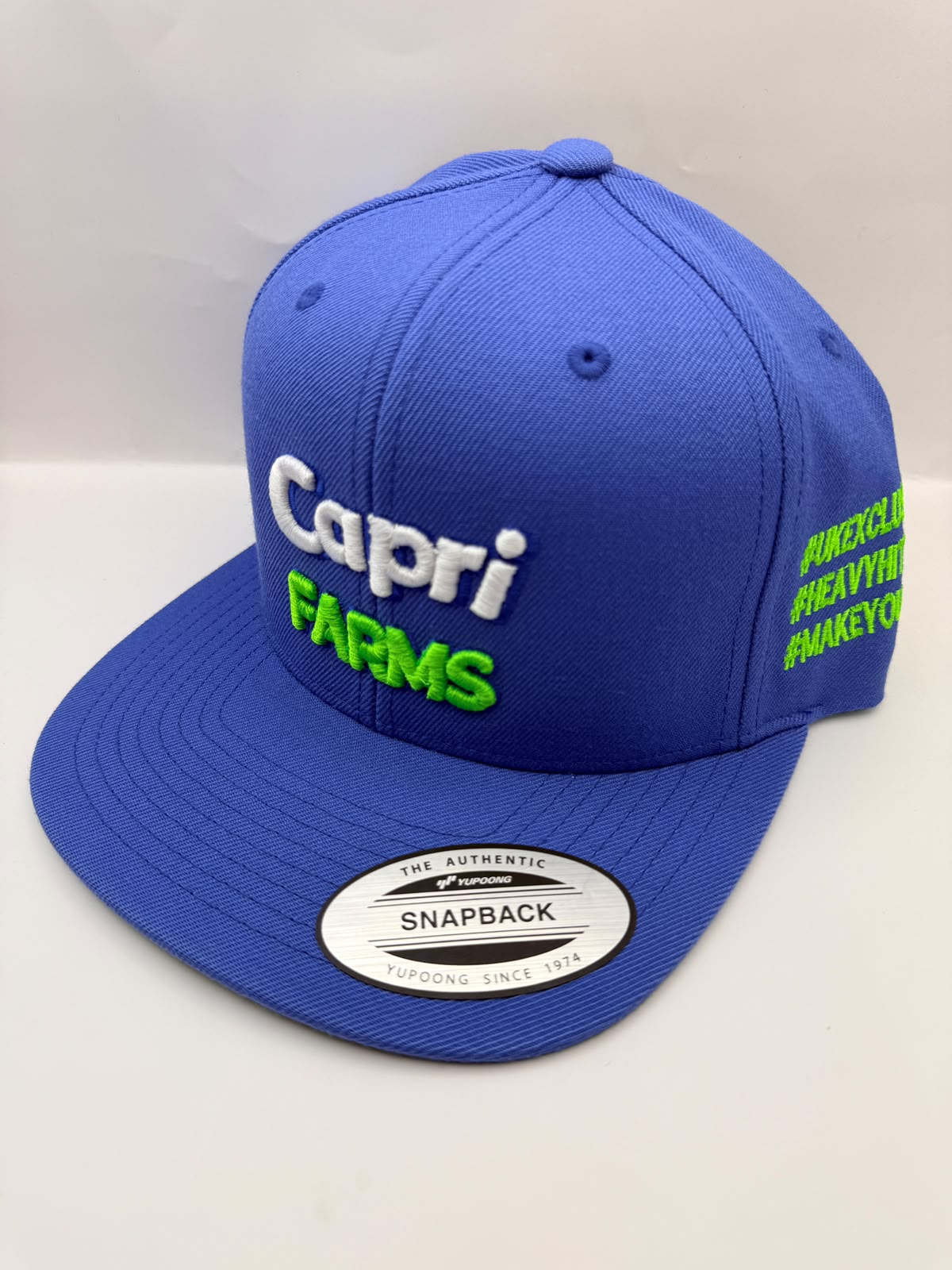 Capri Farms OG 3D Flat Peak Cap - Light Blue