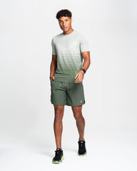 Agaru Kita Gradient Seamless T-Shirt - Forest Green