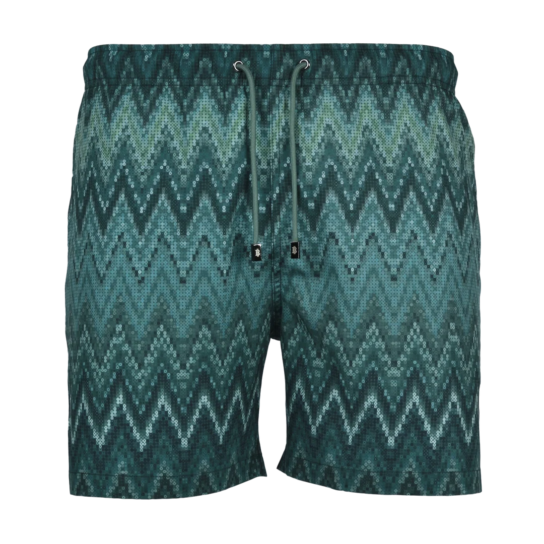 Moda Bandidos Swim Shorts - Sequin Zig Bali