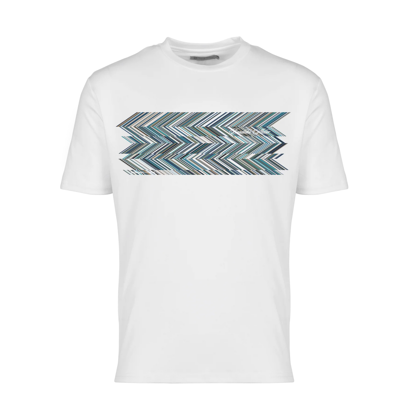 Moda Bandidos Blue Shear Zig T-Shirt - White