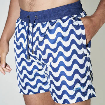 Lanka, Swim Shorts Waves Navy