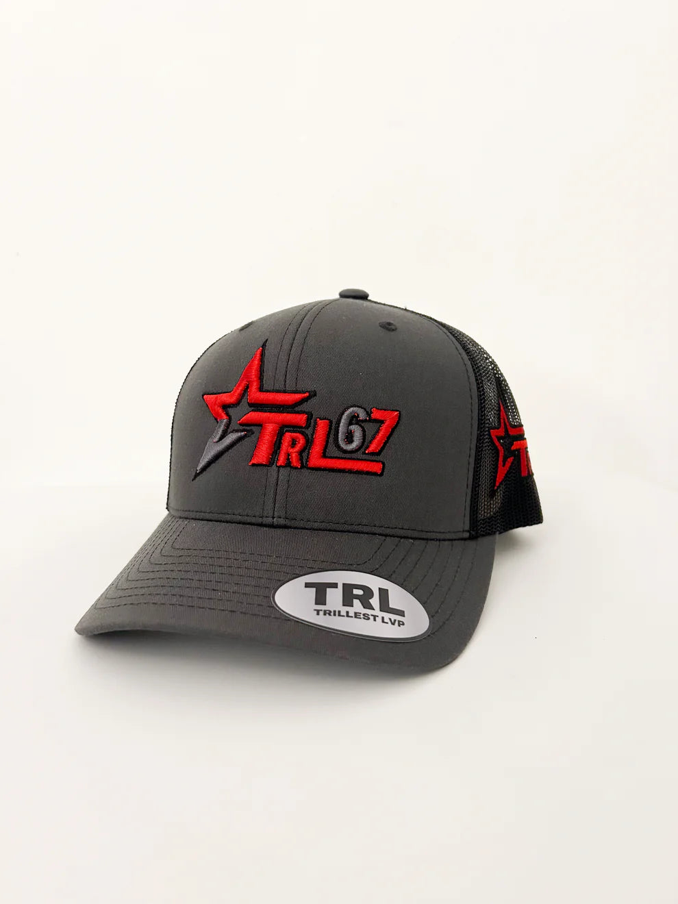Trillest Star67 Red Cap - Grey