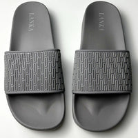 Lanka Embossed Sliders - Grey