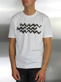 White Threads Chroma Zig T-Shirt - White