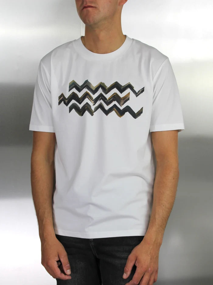 White Threads Chroma Zig T-Shirt - White