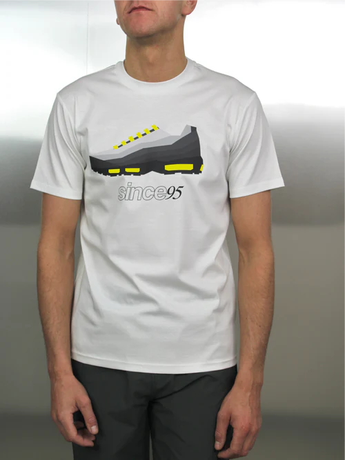 Since 95 Tee single Neon, White