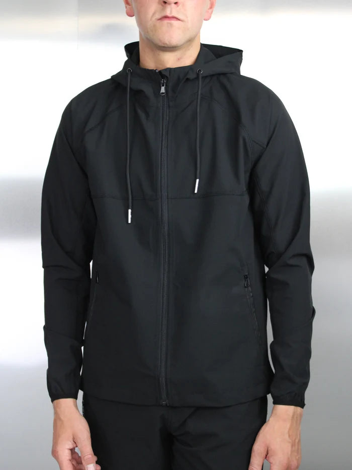 White Threads Versatile 2.0 Windbreaker - Black