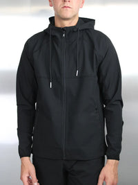 White Threads Versatile 2.0 Windbreaker - Black