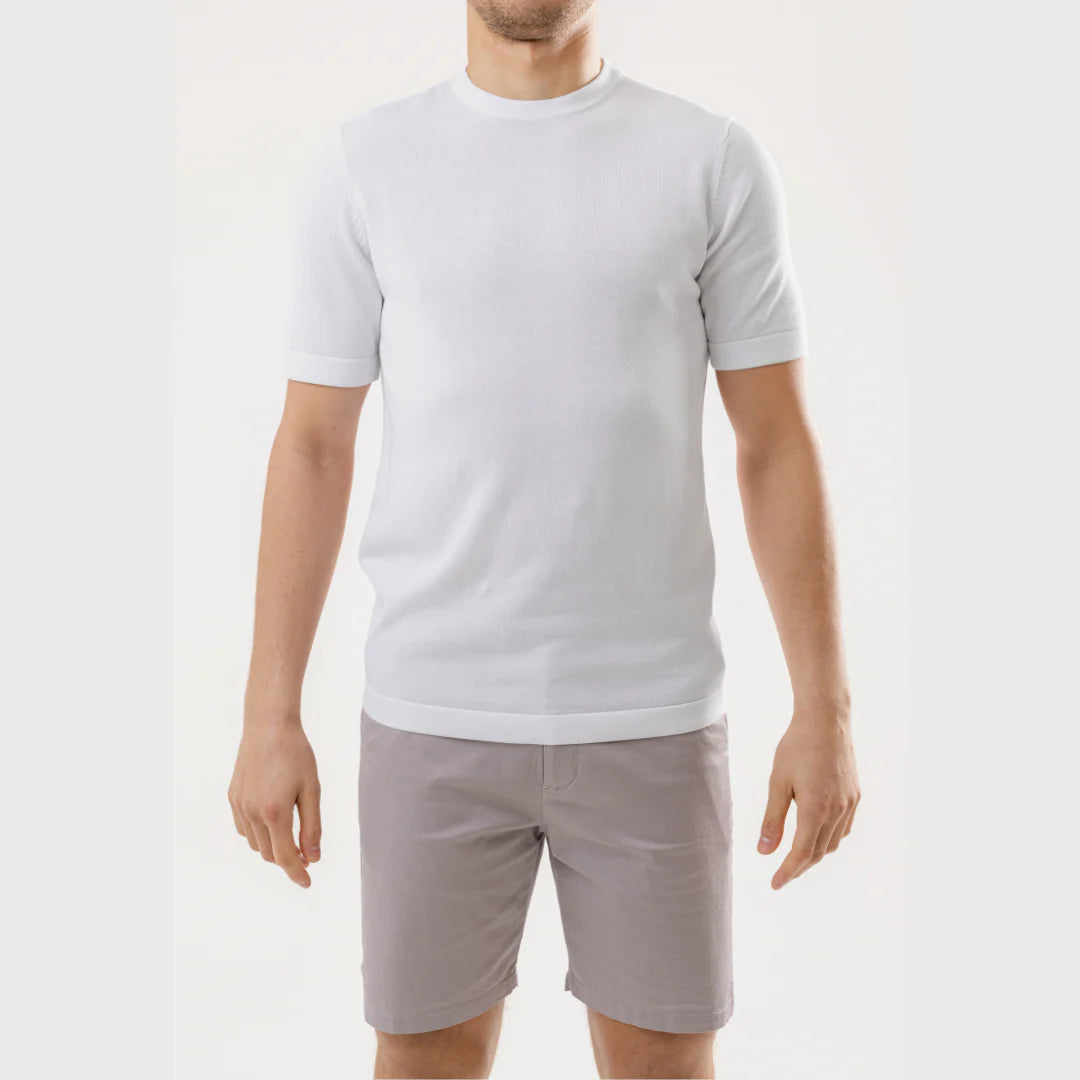 Lanka Cotton Silk T-Shirt - White