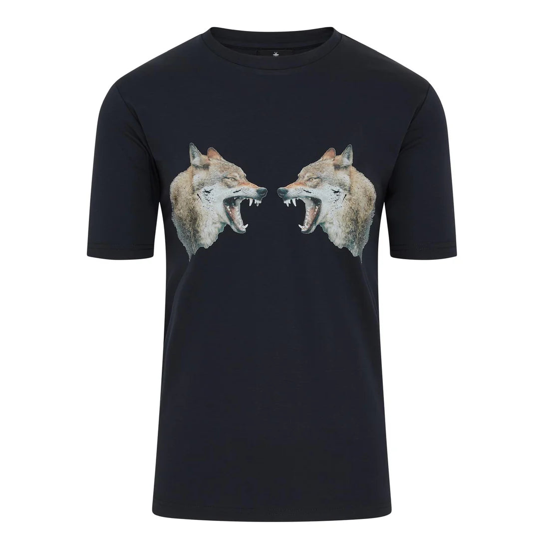 Mosquito Mercerized Wolves T-Shirt - Navy
