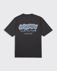 MARAI XL Bubble Logo T-Shirt - Dark Grey/Turbulence