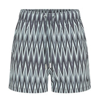 Mosquito Zig-Zag Shorts - Grey/White