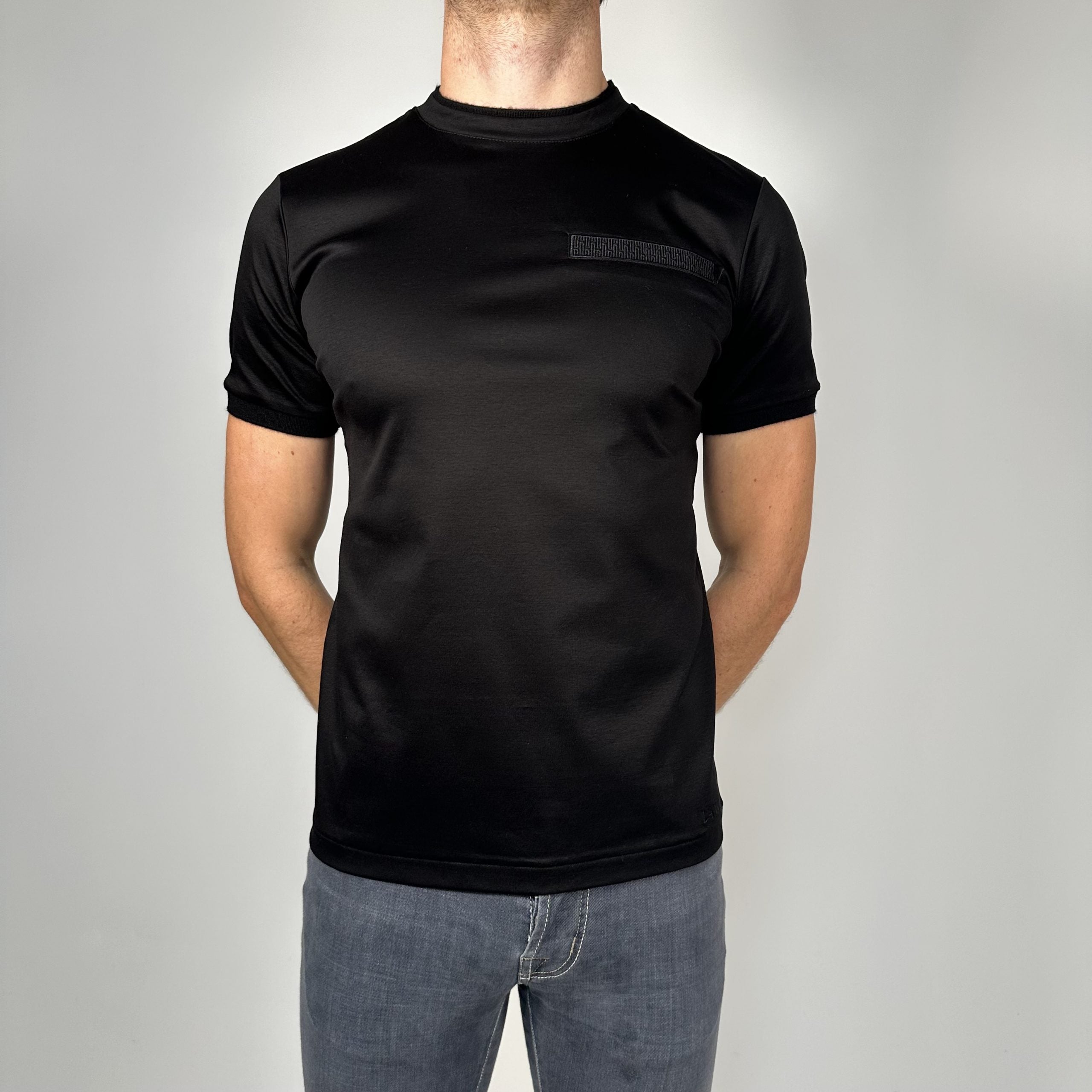 Lanka, Black 2.0 Mercerised Pocket T-shirt